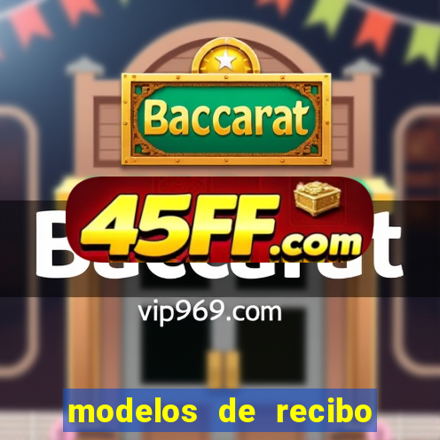 modelos de recibo de pagamento word